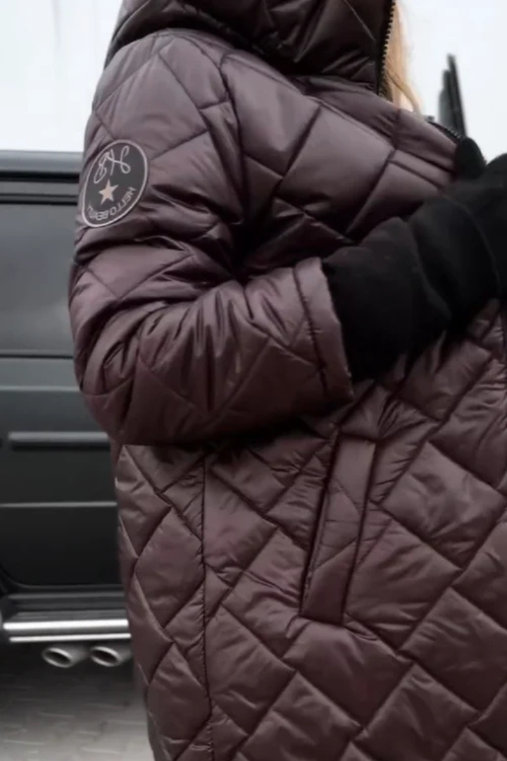 Avalyn™ | Elegant Quilted Hooded Jacket