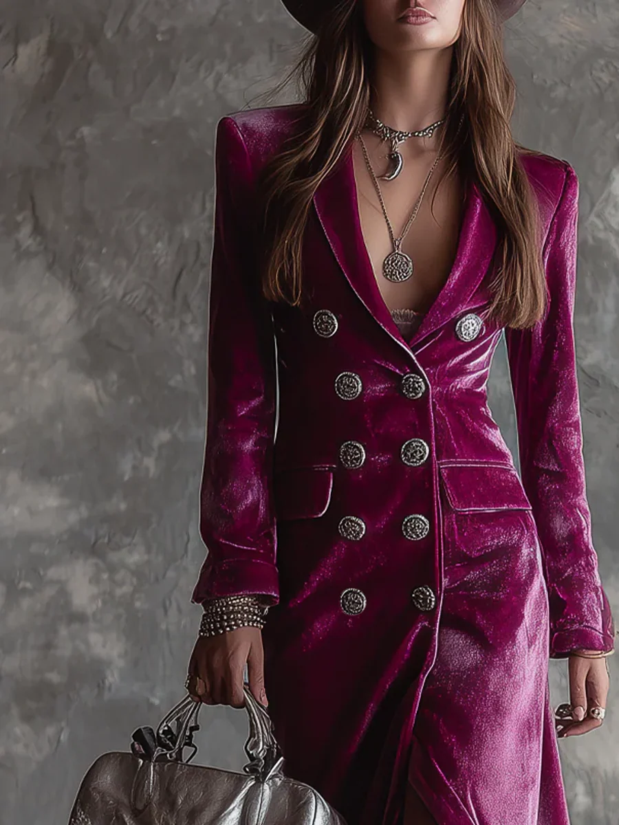 Dariella | Velvet Blazer Dress