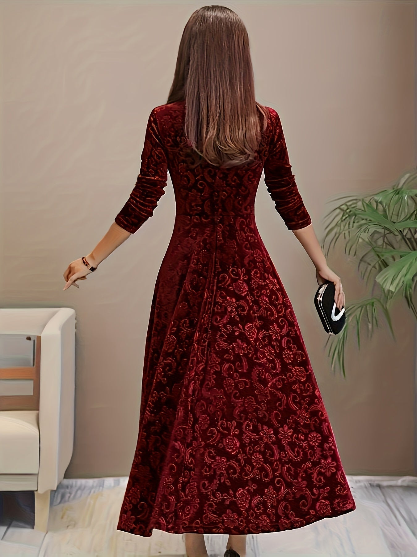 Clarissa | Holiday Velvet Dress