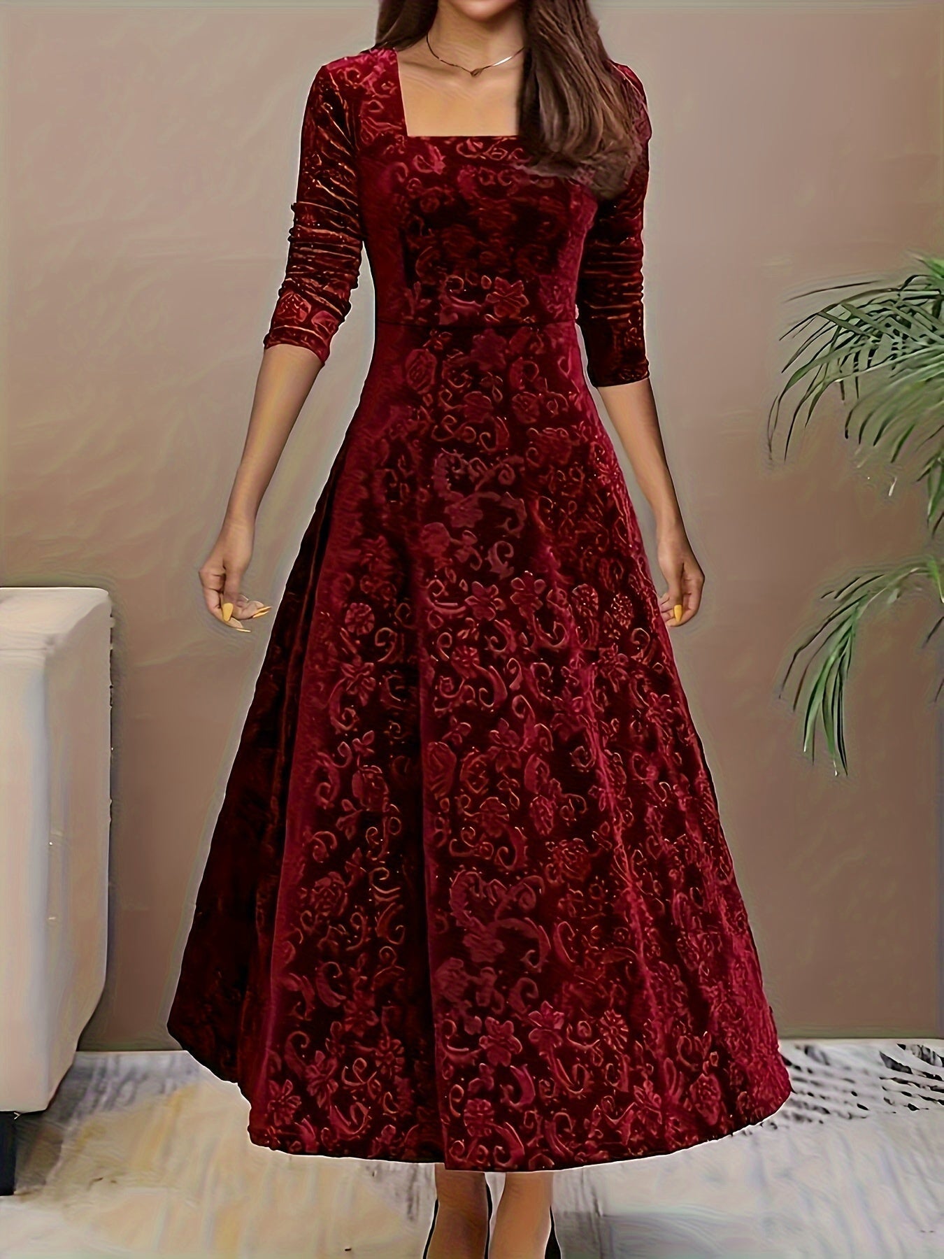 Clarissa | Holiday Velvet Dress
