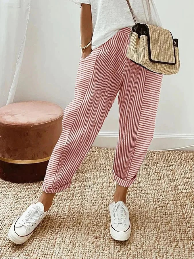 Lily - Striped Trousers