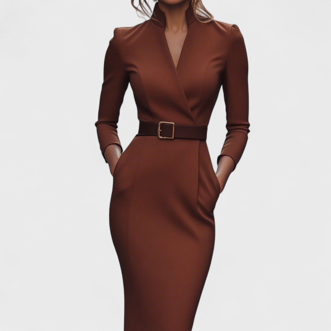 Thea - Elegant Dress with Belt
