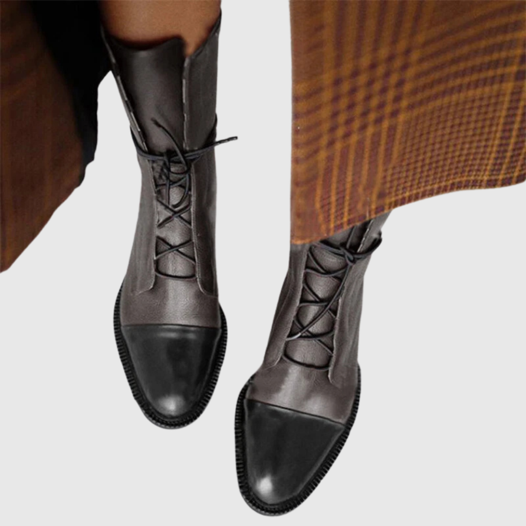 ELOWYN | CLASSIC LACE-UP BOOTS
