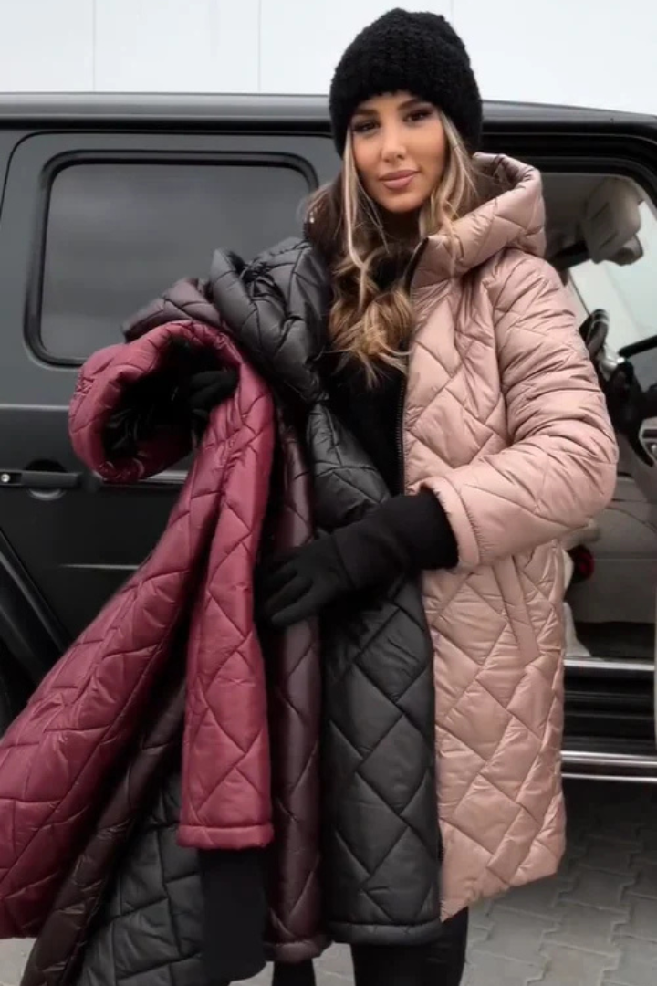 Avalyn™ | Elegant Quilted Hooded Jacket